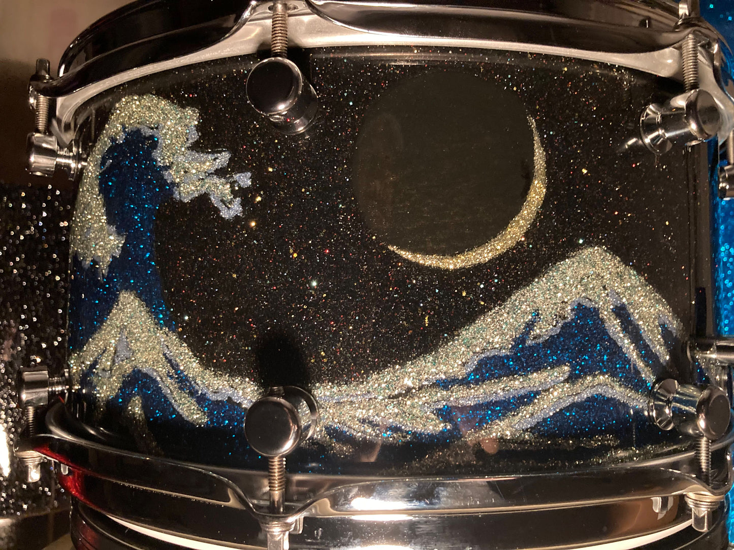 'Kanagawa Moon' Brownie Custom Snare Drum