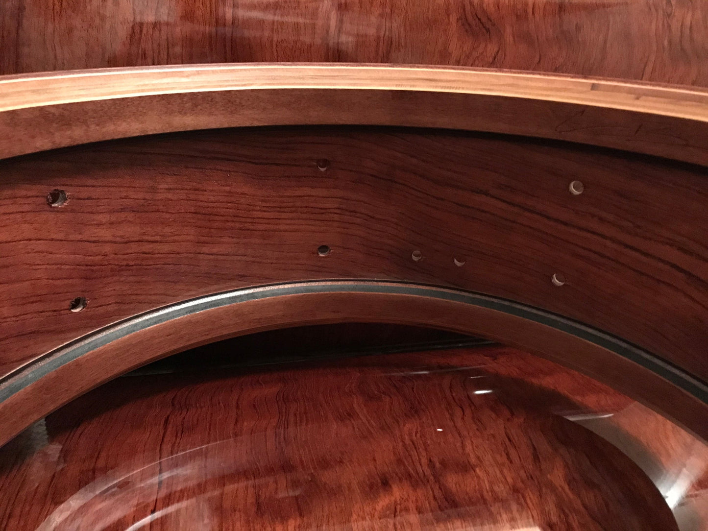 custom drums bearing edges bubinga