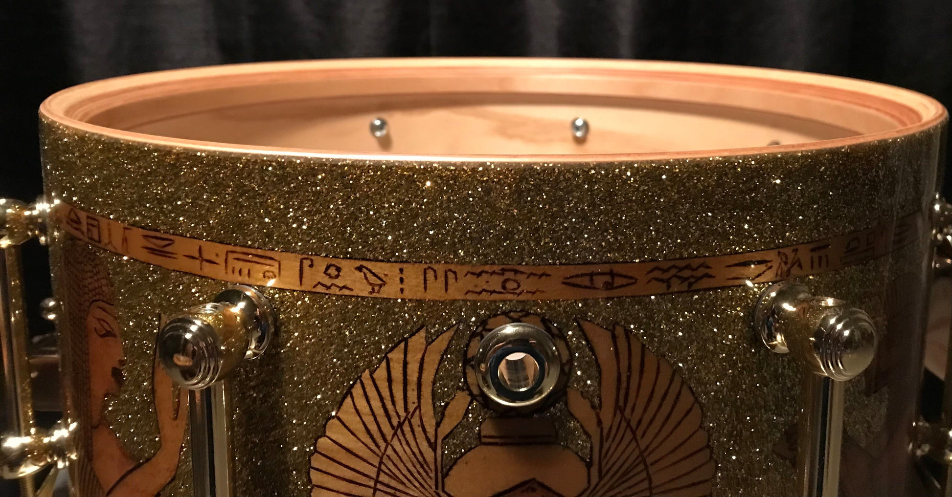 custom snare drum bearing edge cameron brown