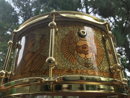 snare drum art drums finish metal flake