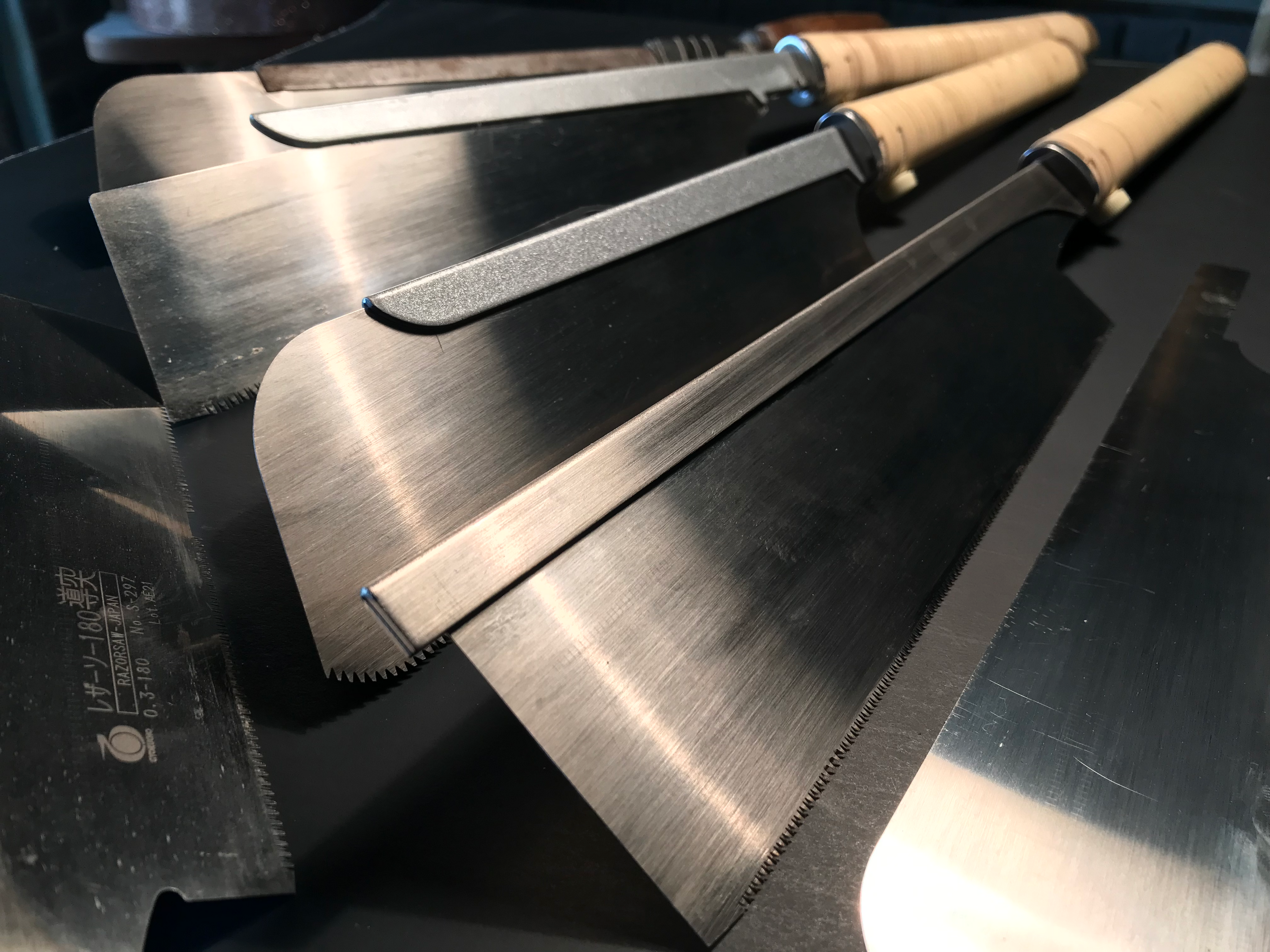 Set of Japanese hand saws