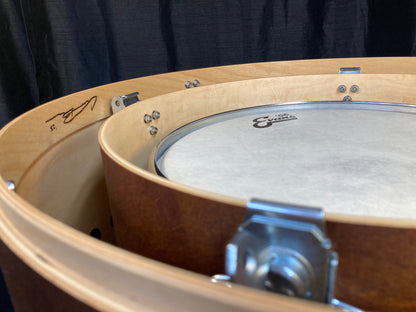 drums nested together for easy transport