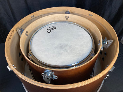 drums nested together for easy transport