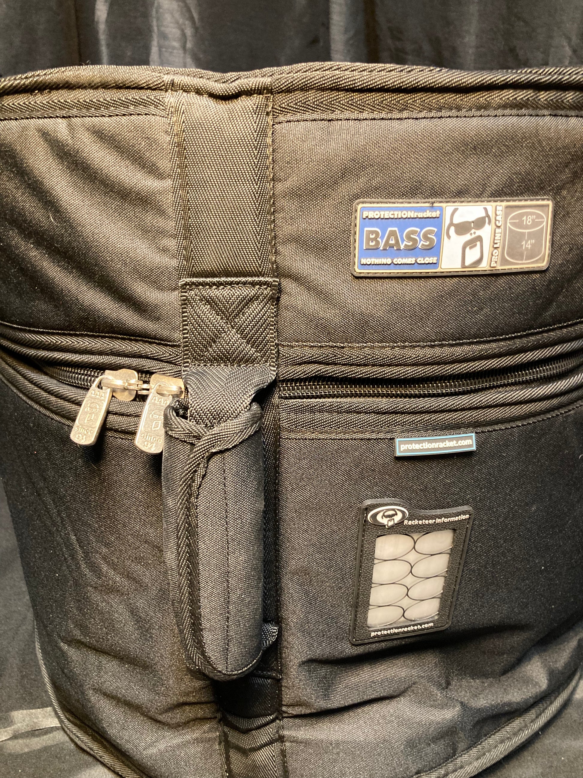 Compact portable nesting drum kit in protection racket case