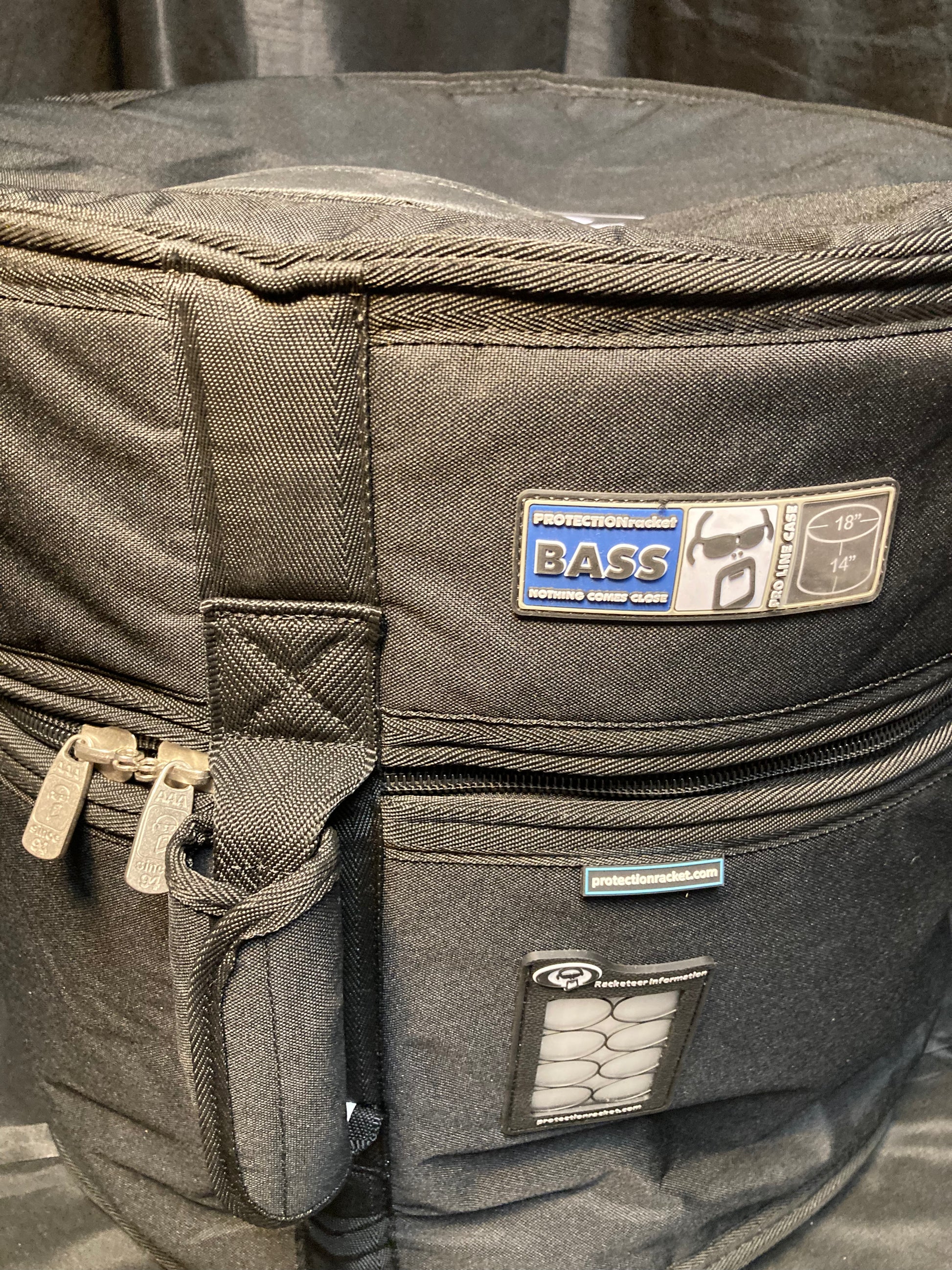 Compact portable nesting drum kit in protection racket case