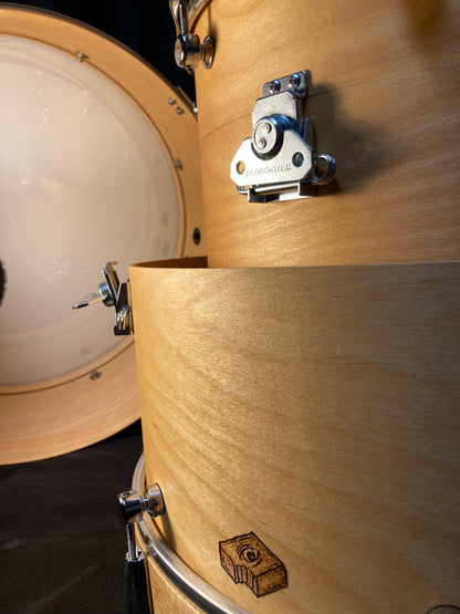 Nesting compact drum set