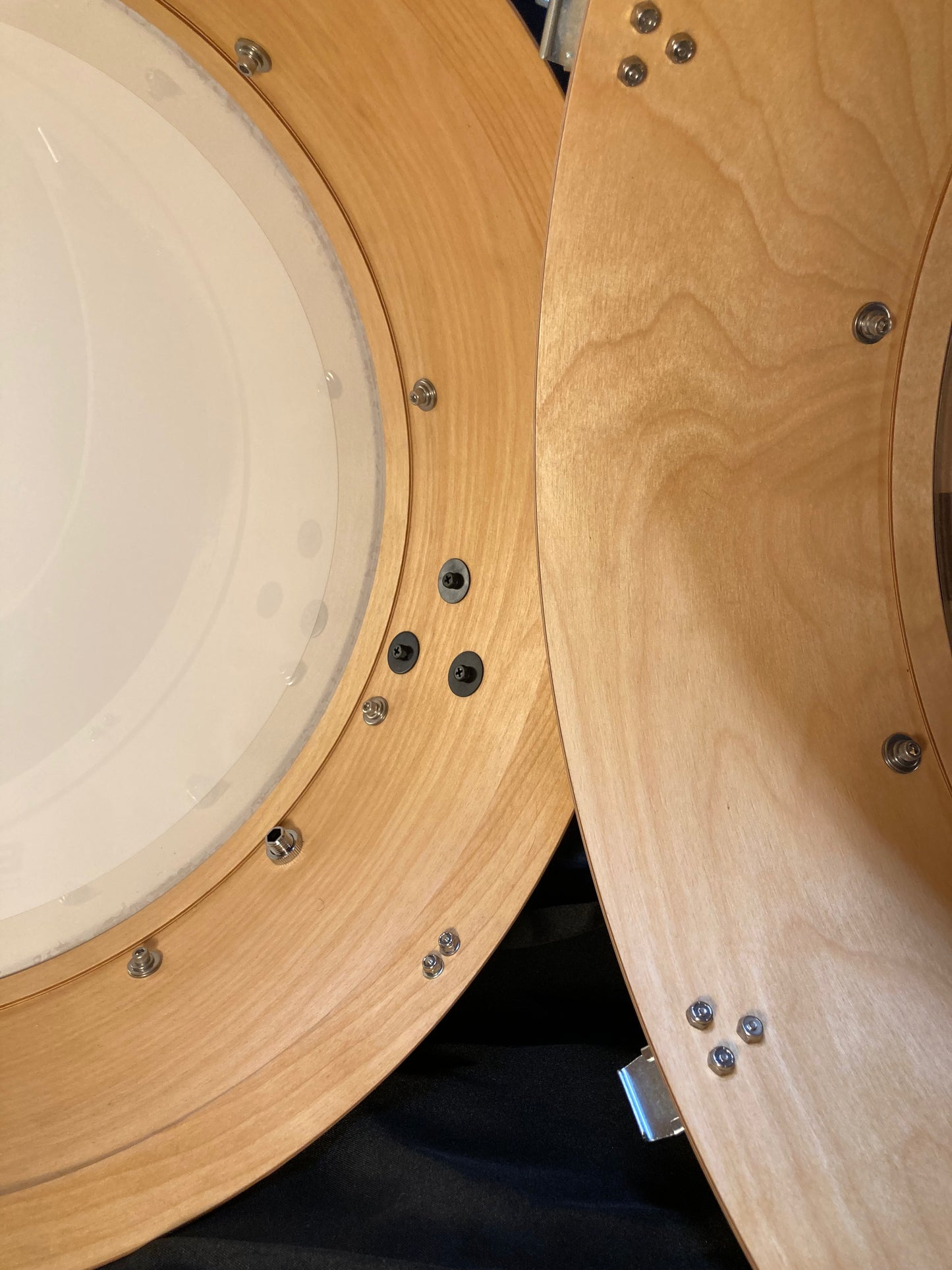 interior of nesting drum kit