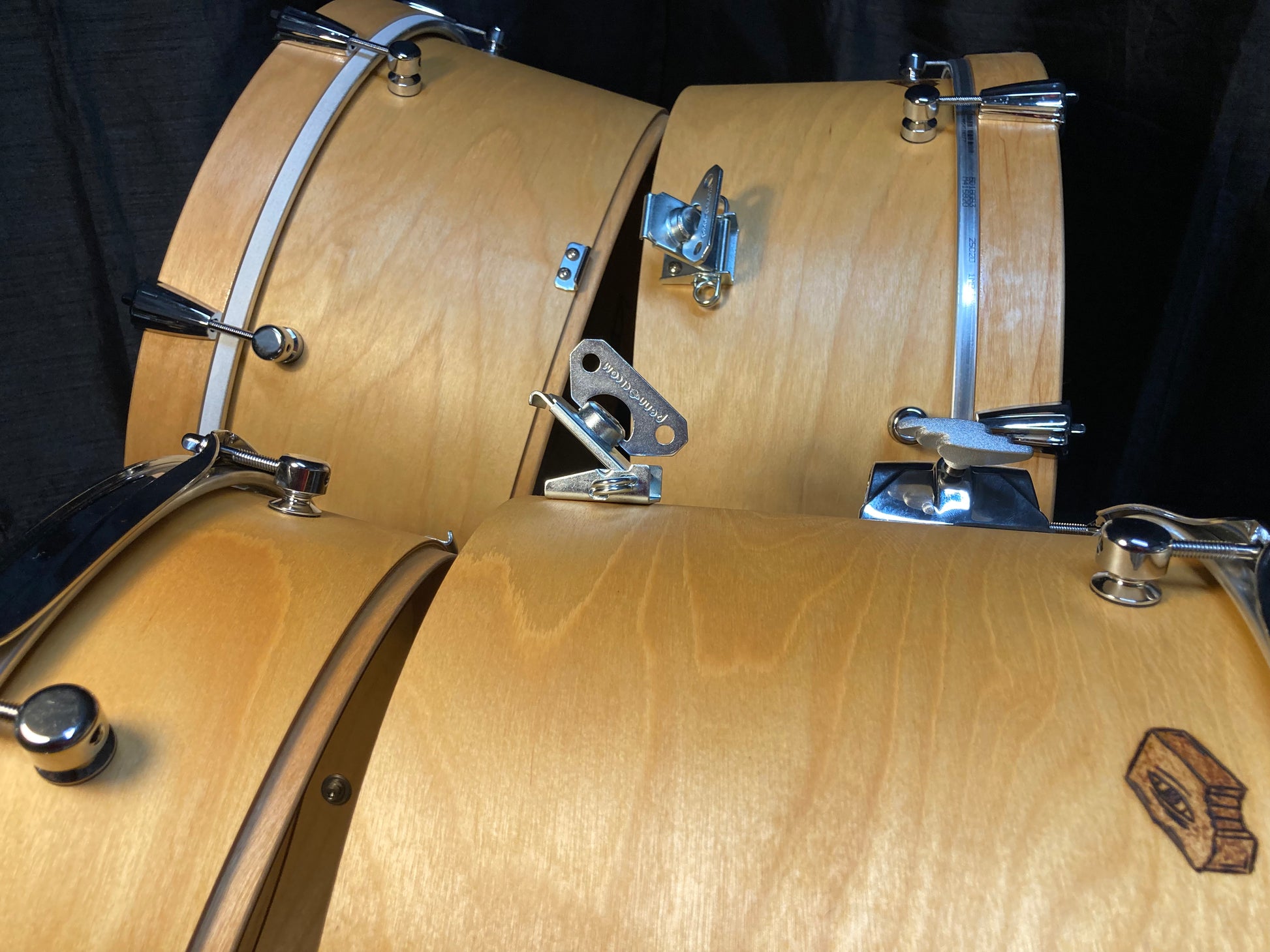 Nesting portable drum kit