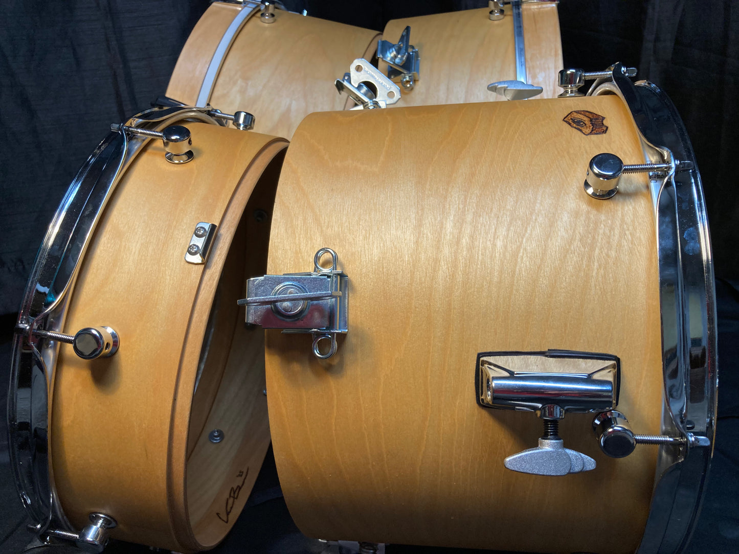 Nesting portable drum kit