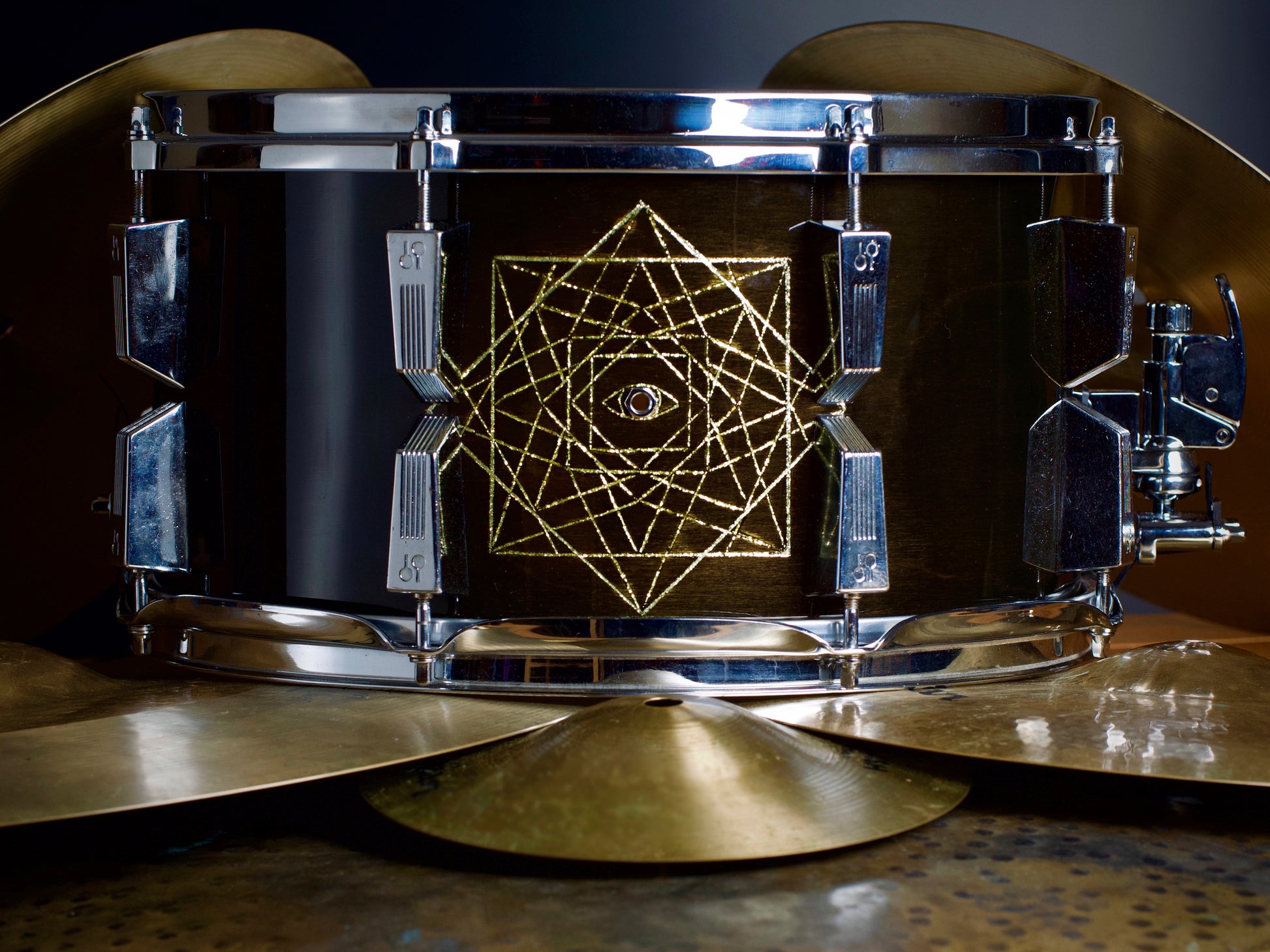 Danny Carey custom snare drum brownie drums