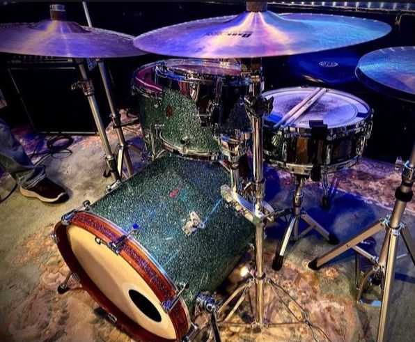 Brownie Drum Company nesting drum set live on stage