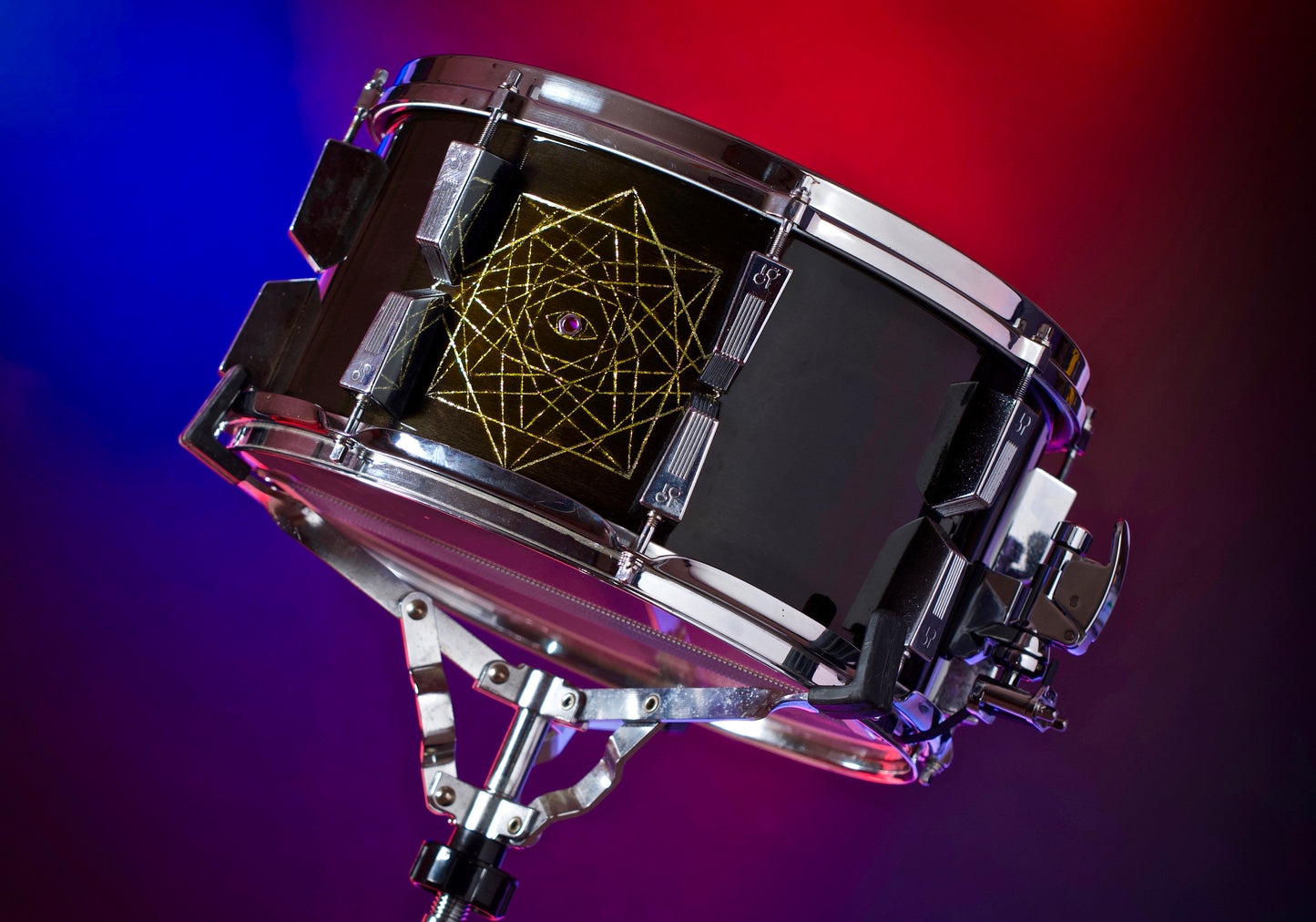 Danny Carey custom snare drum made by Cameron Brown brownie drum Company