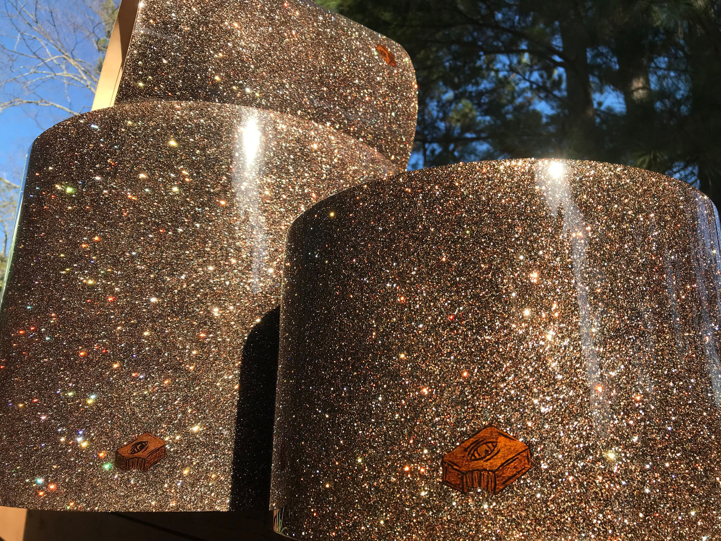 3-piece drum shells of a nesting drum set